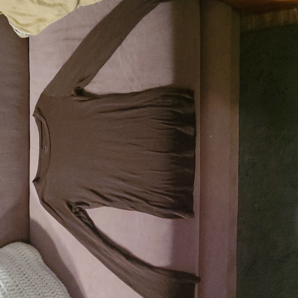 J.crew brown fitted tee in medium